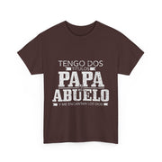 Tengo Dos Titulos Papa Abuelo Funny Spanish Father's Day T-Shirt Gift for Him