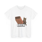 Funny Cat Throwing Brick - Angry Cat Meme T-Shirt - Unisex Apparel