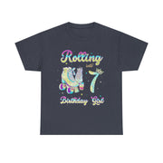 Roller Skating 7th Birthday Party T-Shirt Gift for Her