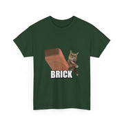 Funny Cat Throwing Brick - Angry Cat Meme T-Shirt - Unisex Apparel