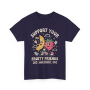 Retro Fruit LGBT Pride Support T-Shirt  Support Your Fruity Friends Unisex Apparel