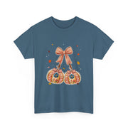 Coquette Bow Lace Pumpkin Thanksgiving Women's T-Shirt