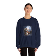 Funny Eagle Howling At The Moon Sweatshirt for Bird Lovers