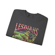Lesbians Eat What Funny Cat Pun LGBTQ Pride Sweatshirt Unisex Apparel