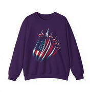 Patriotic USA Flag Fighter Jets Sweatshirt Gift for Fans