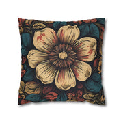 Retro Blooms Flower Pillow Case - Spring Summer Decor