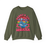 Inappropriate Funny Daddy's Lil Squirter Sweatshirt Gift for Her