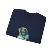 Funny Fat Cat Big Belly Cute Sweatshirt - Unisex Apparel