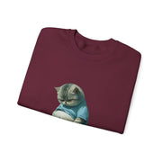 Funny Fat Cat Big Belly Cute Sweatshirt - Unisex Apparel