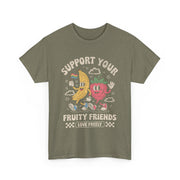Retro Fruit LGBT Pride Support T-Shirt  Support Your Fruity Friends Unisex Apparel