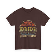 Vintage 2012 Official Teenager 13th Birthday T-Shirt - Unisex Gift