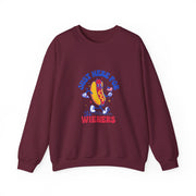 Hot Dog I'm Just Here For The Wieners Funny 4th of July Sweatshirt - Unisex Apparel