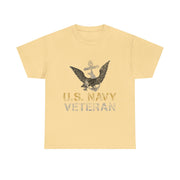U.S. Navy Veteran T-Shirt – Bold Military Pride Tee with American Flag Graphic for Veterans and Patriotic Men