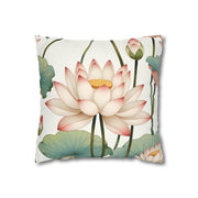 Elegant Floral Pillow Cover - Aesthetic Bedroom Decor - Housewarming Gift