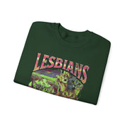 Lesbians Eat What Funny Cat Pun LGBTQ Pride Sweatshirt Unisex Apparel