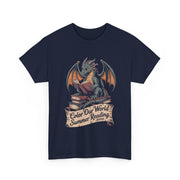 Color Our World Dragon T-Shirt – Fun Summer Reading 2025 Tee with Whimsical Art for Book-Loving