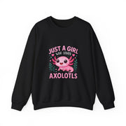 Kawaii Axolotl Sweatshirt for Girls and Kids