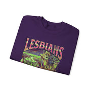 Lesbians Eat What Funny Cat Pun LGBTQ Pride Sweatshirt Unisex Apparel