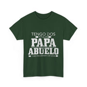 Tengo Dos Titulos Papa Abuelo Funny Spanish Father's Day T-Shirt Gift for Him