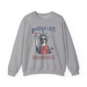 Funny Retro Bitches Love Independence Day Sweatshirt Unisex Gift