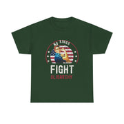 Vintage Fight Oligarchy America Flag T-Shirt for Women Gift for Her