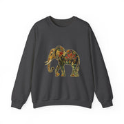 Beautiful Elephant Floral Flower Design Unisex Sweatshirt