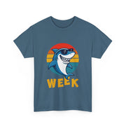 Retro Vintage Shark Fin Week 2025 Shark Lover Ocean Wildlife Unisex T-Shirt