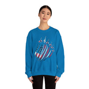 Patriotic USA Flag Fighter Jets Sweatshirt Gift for Fans