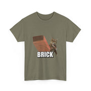Funny Cat Throwing Brick - Angry Cat Meme T-Shirt - Unisex Apparel