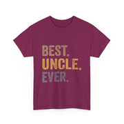 Best Uncle Ever T-Shirt – Funny Gift from Niece with Bold Lettering for Father’s Day or Birthday