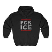 FCK ICE Distressed Zip Hoodie Gift for Fans