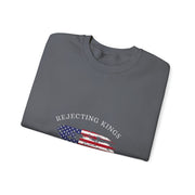 Funny Rejecting Kings Since 1776 Democracy America US Flag Sweatshirt - Unisex Apparel