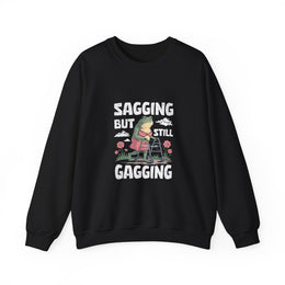 Funny Frog Meme Women's Sweatshirt - Sagging But Still Gagging