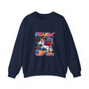 Shakin' Tits and Takin' Shits Funny Unicorn Adult Humor Sweatshirt - Unisex Apparel