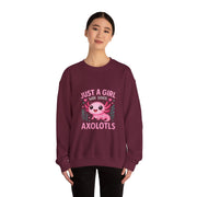 Kawaii Axolotl Sweatshirt for Girls and Kids