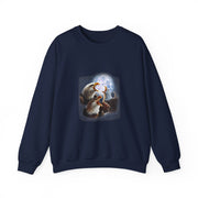 Funny Eagle Howling At The Moon Sweatshirt for Bird Lovers