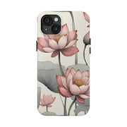 Vintage Lotus Blossom Phone Case Gift for Her - Trending Floral Design