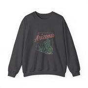 Arizona AZ Pride State Map Cactus Desert Vintage Sweatshirt - Unisex Apparel