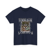 Funny Cat Meme T-Shirt Tummy Ache Survivor Gift for Unisex