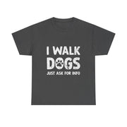 Funny Dog Walking T-Shirt – Whimsical Pet Lover Tee with Art Design for Dog Walkers Women