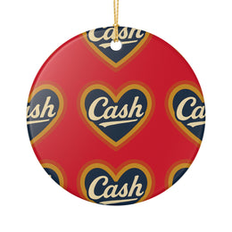 Retro Heart Name Ornament - Gift for Him & Her