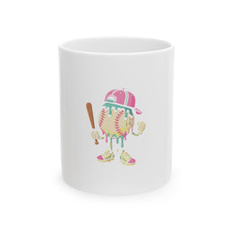 Ice Cream Drip Baseball Spots Baseball Drip Mug For Girls
