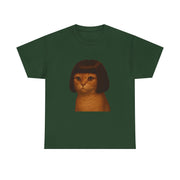 Funny Cat Bob Haircut Girl Meme T-Shirt - Unisex Apparel