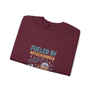 Funny Biology Teacher Science Fueled by Mitochondria Sweatshirt - Unisex Apparel