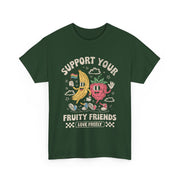 Retro Fruit LGBT Pride Support T-Shirt  Support Your Fruity Friends Unisex Apparel