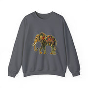 Beautiful Elephant Floral Flower Design Unisex Sweatshirt