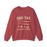 Funny Dad Tax USA Flag Sweatshirt Fathers Day Gift for Him