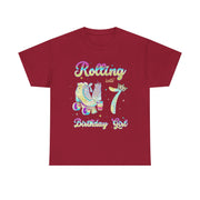 Roller Skating 7th Birthday Party T-Shirt Gift for Her
