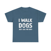 Funny Dog Walking T-Shirt – Whimsical Pet Lover Tee with Art Design for Dog Walkers Women