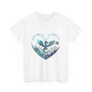 Just a Girl Who Loves Dragons T-Shirt – Cute Heart Graphic Tee for Fantasy Fans and Dragon Lovers